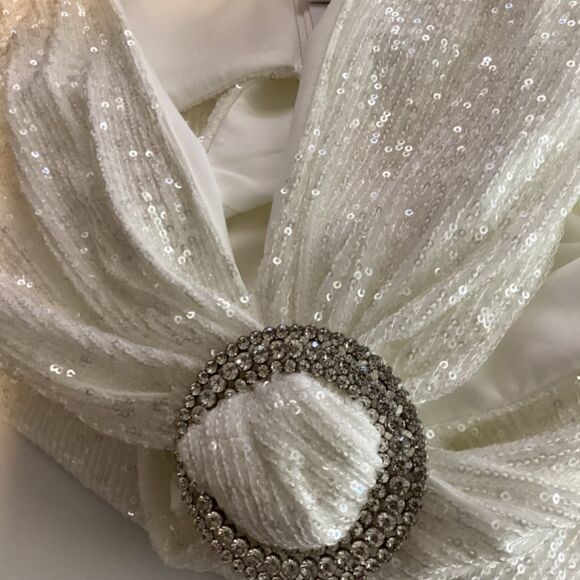 Nadine Merabi courtney white dress Size‎ Medium NWT - Picture 12 of 17